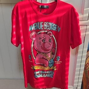 Avenue George V Kids Red Graphic Tee